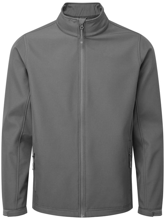 Windchecker Printable & Recycled Softshell Jacket Herren – Premier – Farbe Dunkelgrau – individuell veredelbar