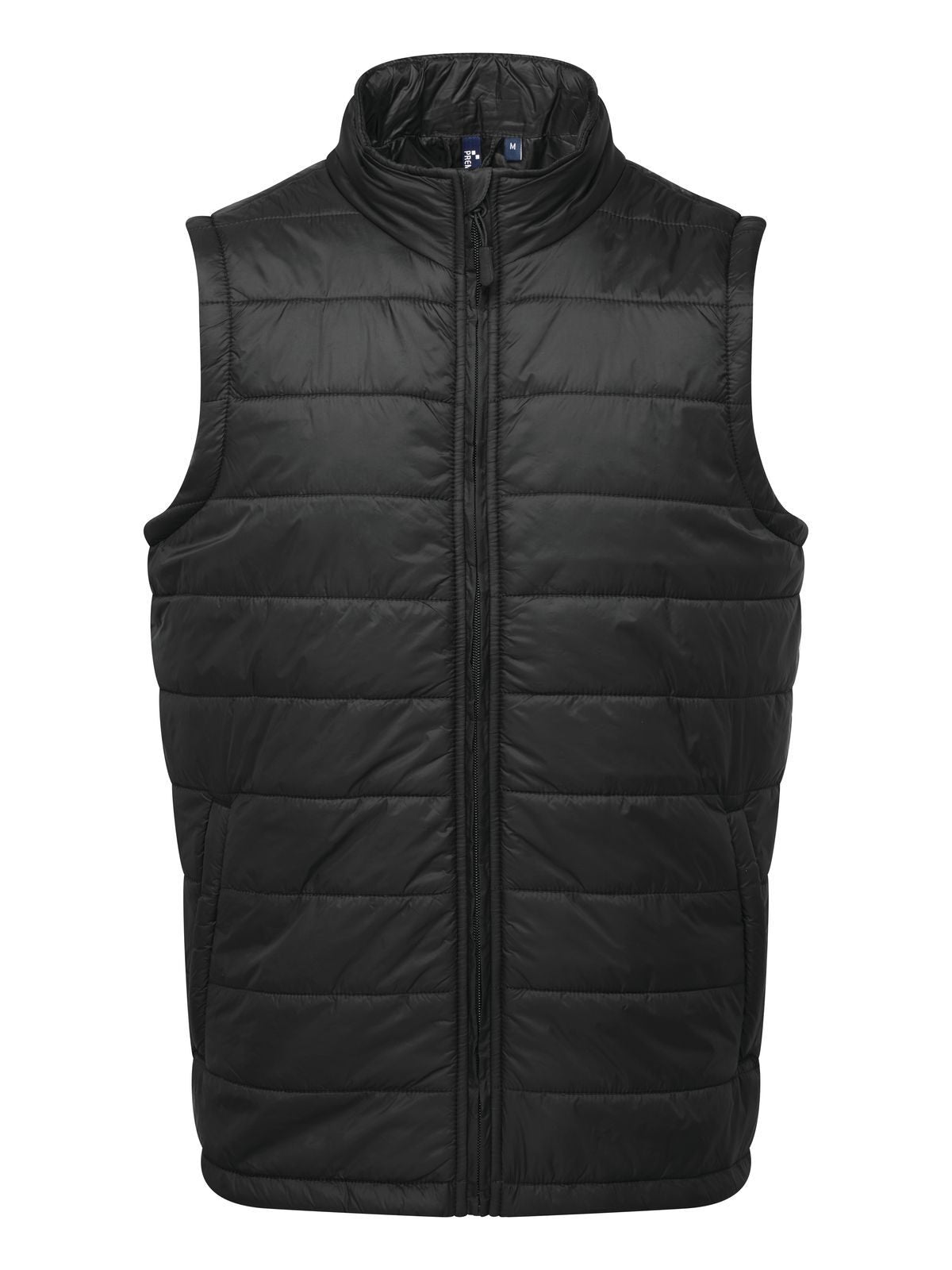 'Recyclight' Padded Gilet Herren Jacke – Premier – Farbe Schwarz – individuell veredelbar
