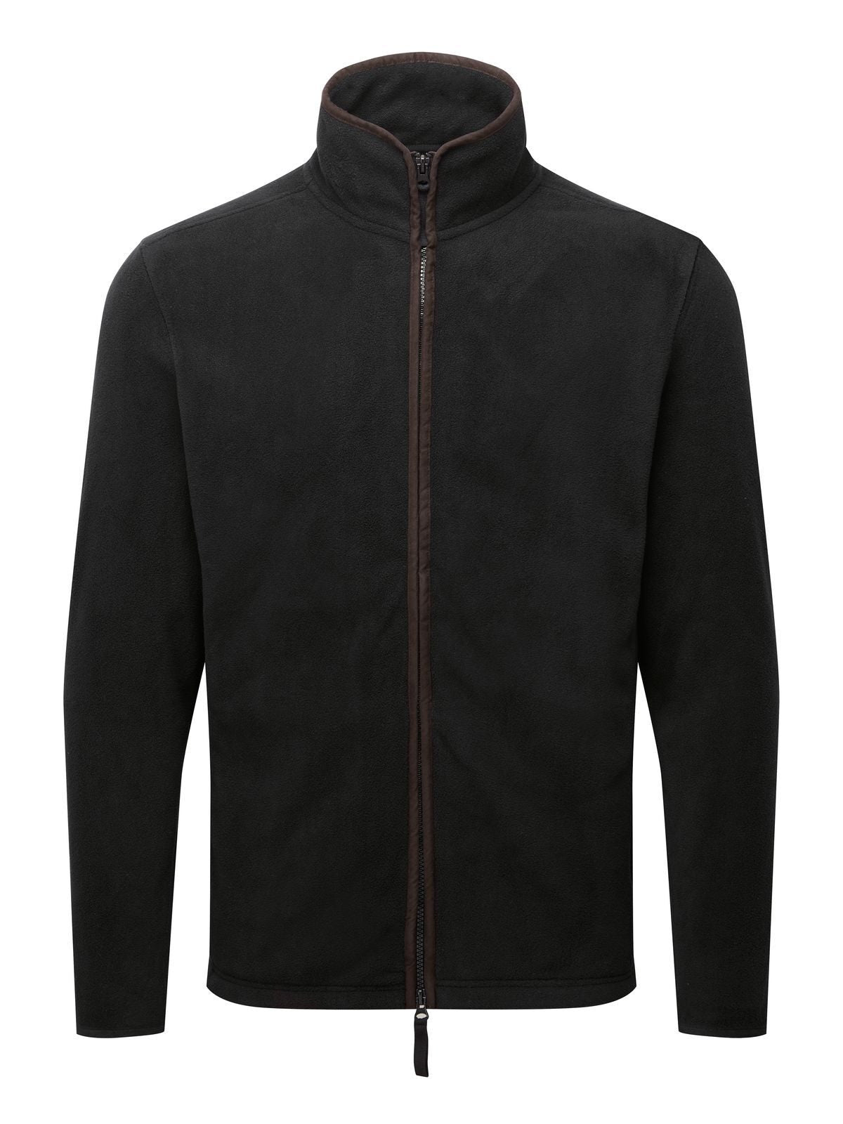 'Artisan' Fleece Jacket Herren – Premier – Farbe black/brown – individuell veredelbar