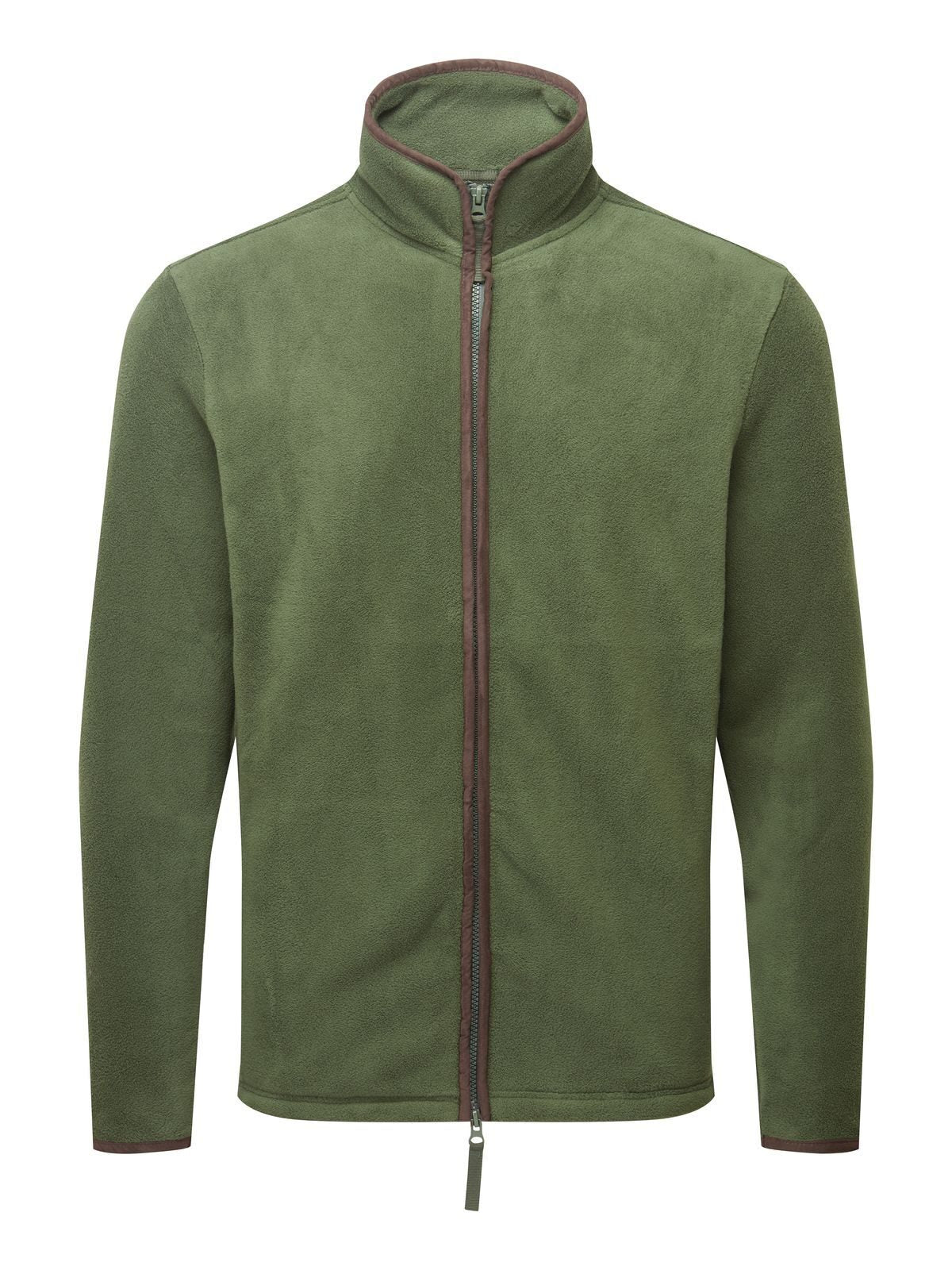 'Artisan' Fleece Jacket Herren – Premier – Farbe moss green/brown – individuell veredelbar