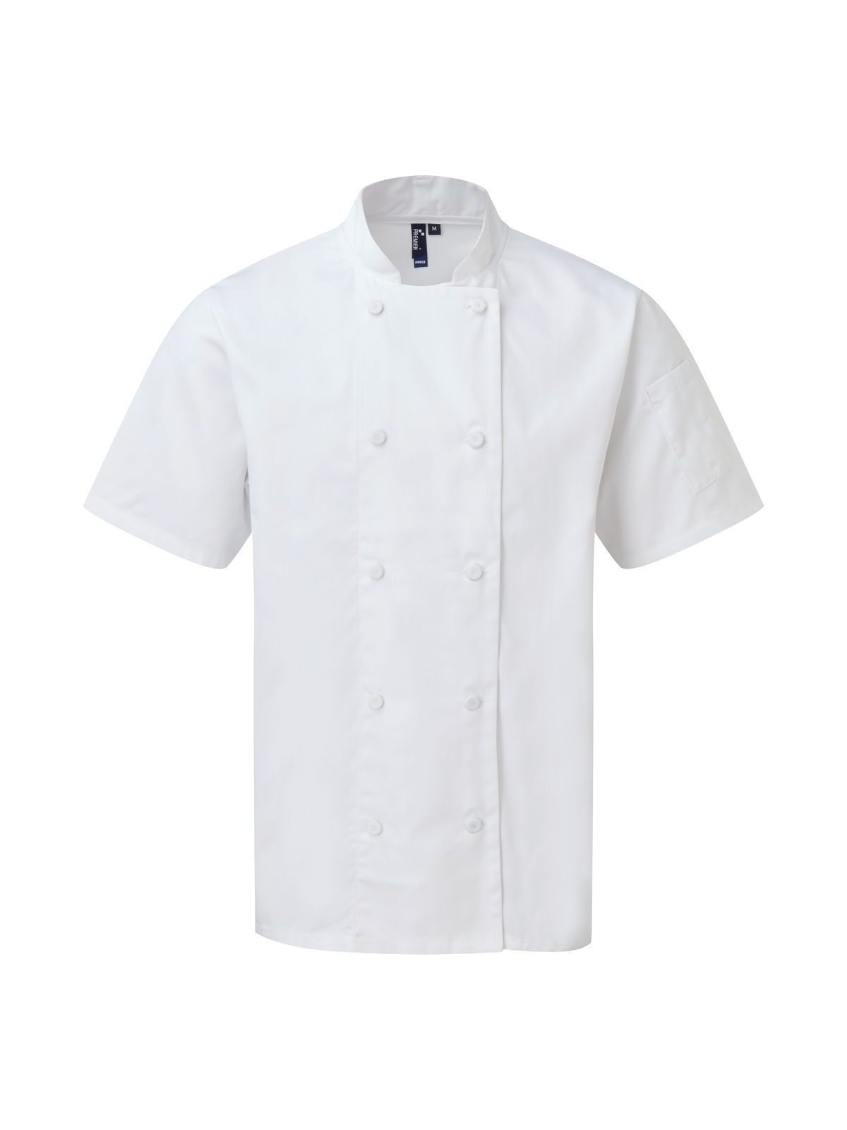 Chef's Coolchecker® Short Sleeve Jacket Schürze / Kasack – Premier – Farbe Weiß – individuell veredelbar