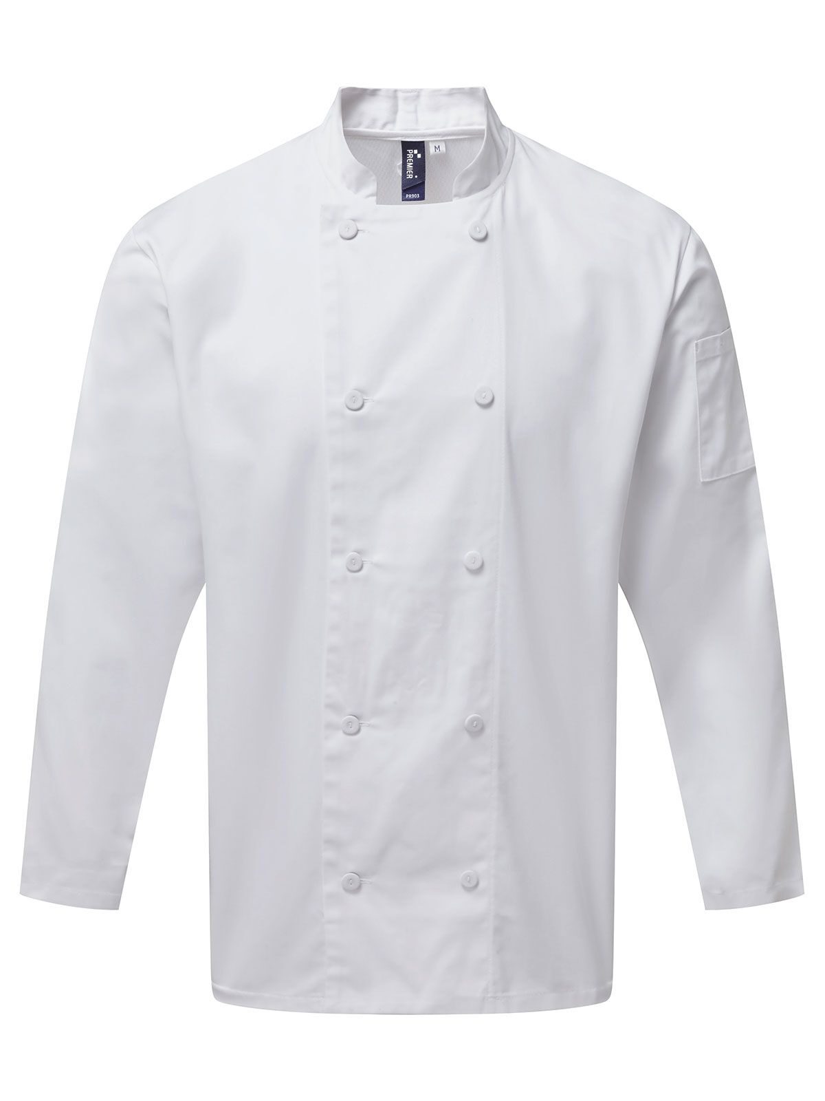 Chef's LS Coolchecker Jacket With Mesh Back Panel ack Panel Schürze / Kasack – Premier – Farbe Weiß – individuell veredelbar