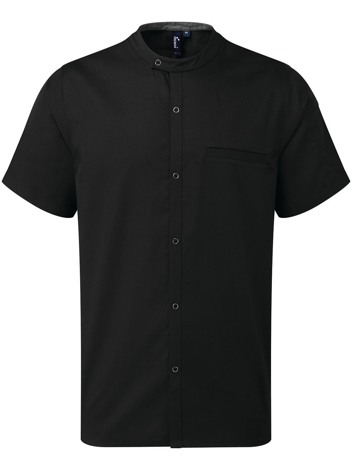 Chef's Recycled Short Sleeve Shirt Schürze / Kasack – Premier – Farbe Schwarz – individuell veredelbar