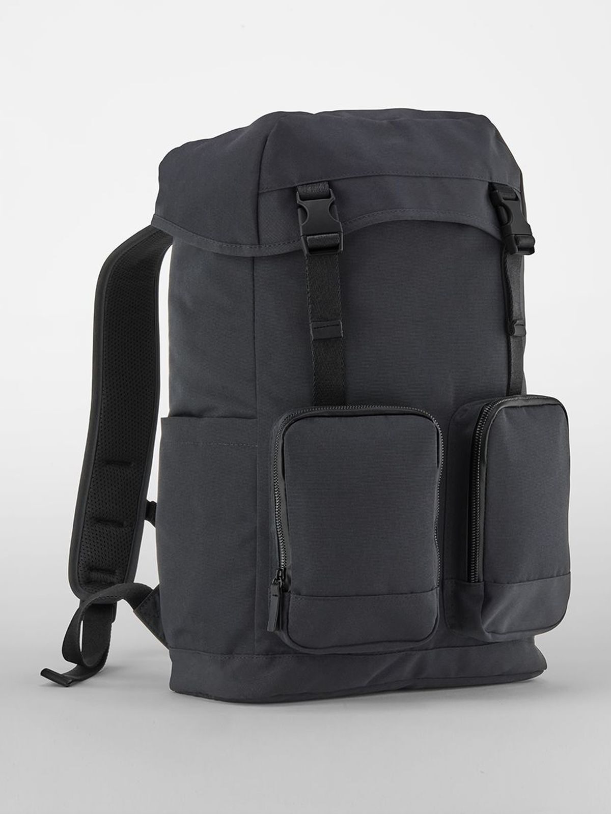 Stockholm Laptop Rucksack Herren Tasche / Rucksack – Quadra – Farbe shadow grey – individuell veredelbar