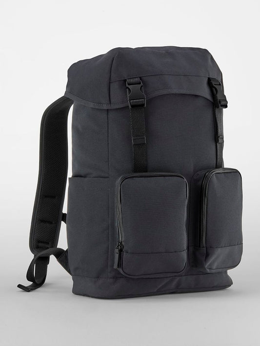 Stockholm Laptop Rucksack Herren Tasche / Rucksack – Quadra – Farbe shadow grey – individuell veredelbar