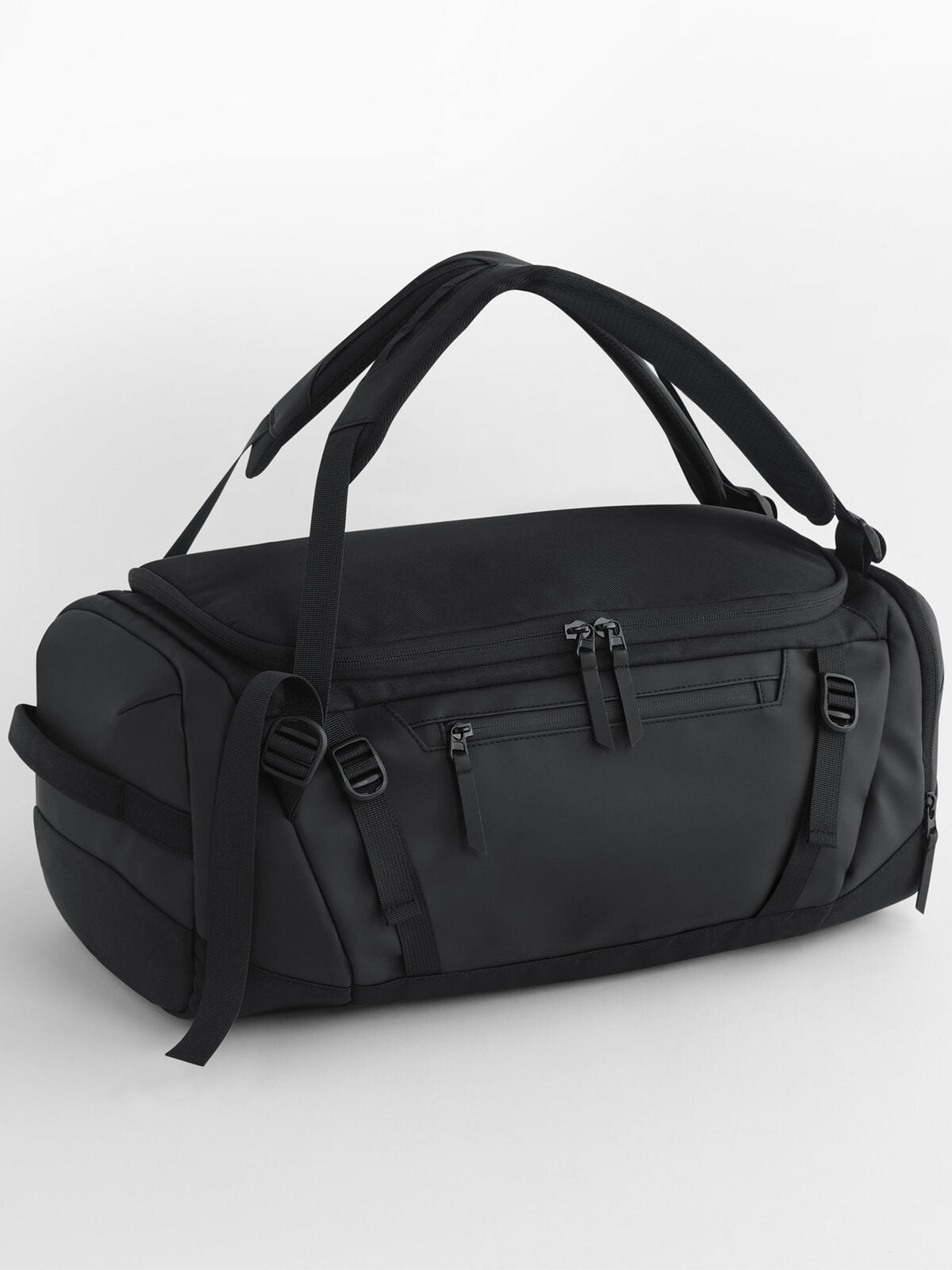 Zürich 35 Litre Hybrid Holdall Herren Tasche / Rucksack – Quadra – Farbe Schwarz – individuell veredelbar