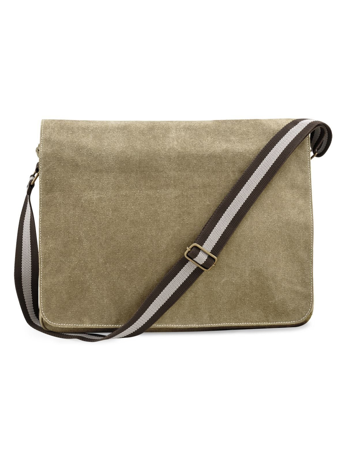 Vintage Canvas Despatch Bag Herren Tasche / Rucksack – Quadra – Farbe sahara – individuell veredelbar