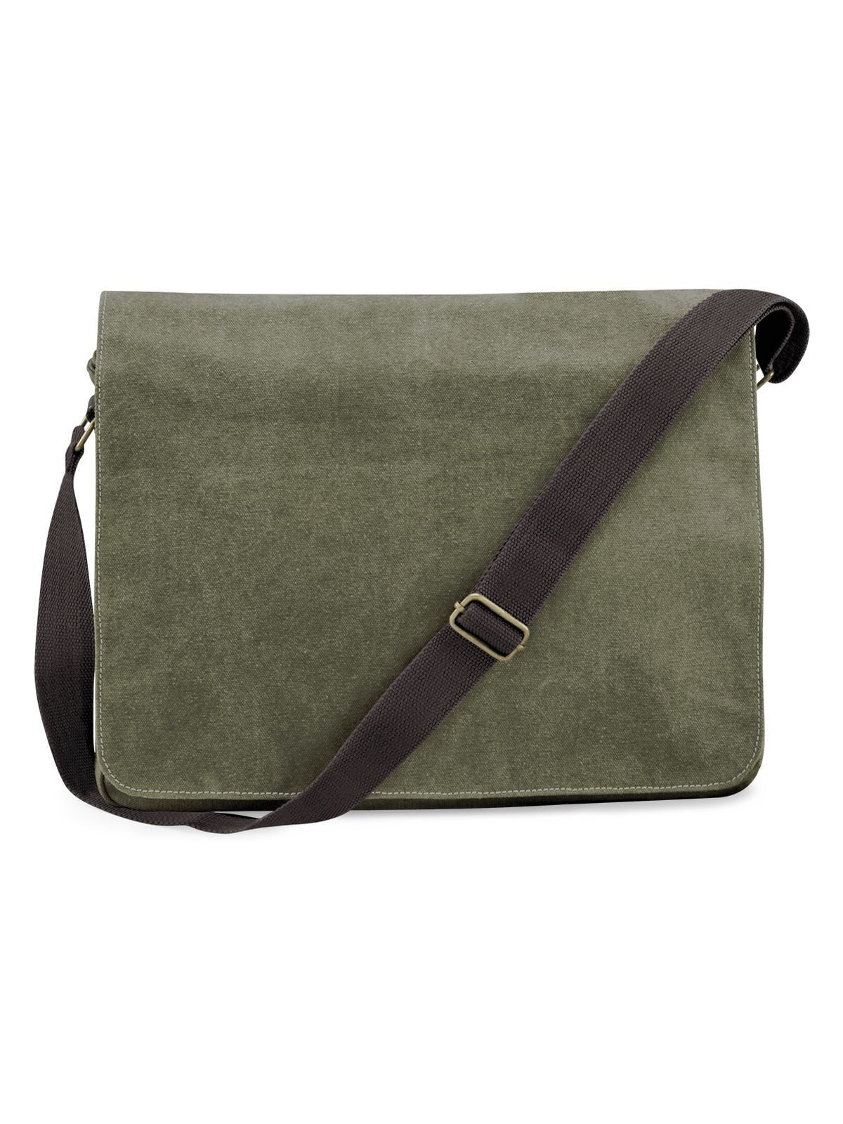Vintage Canvas Despatch Bag Herren Tasche / Rucksack – Quadra – Farbe vintage military green – individuell veredelbar