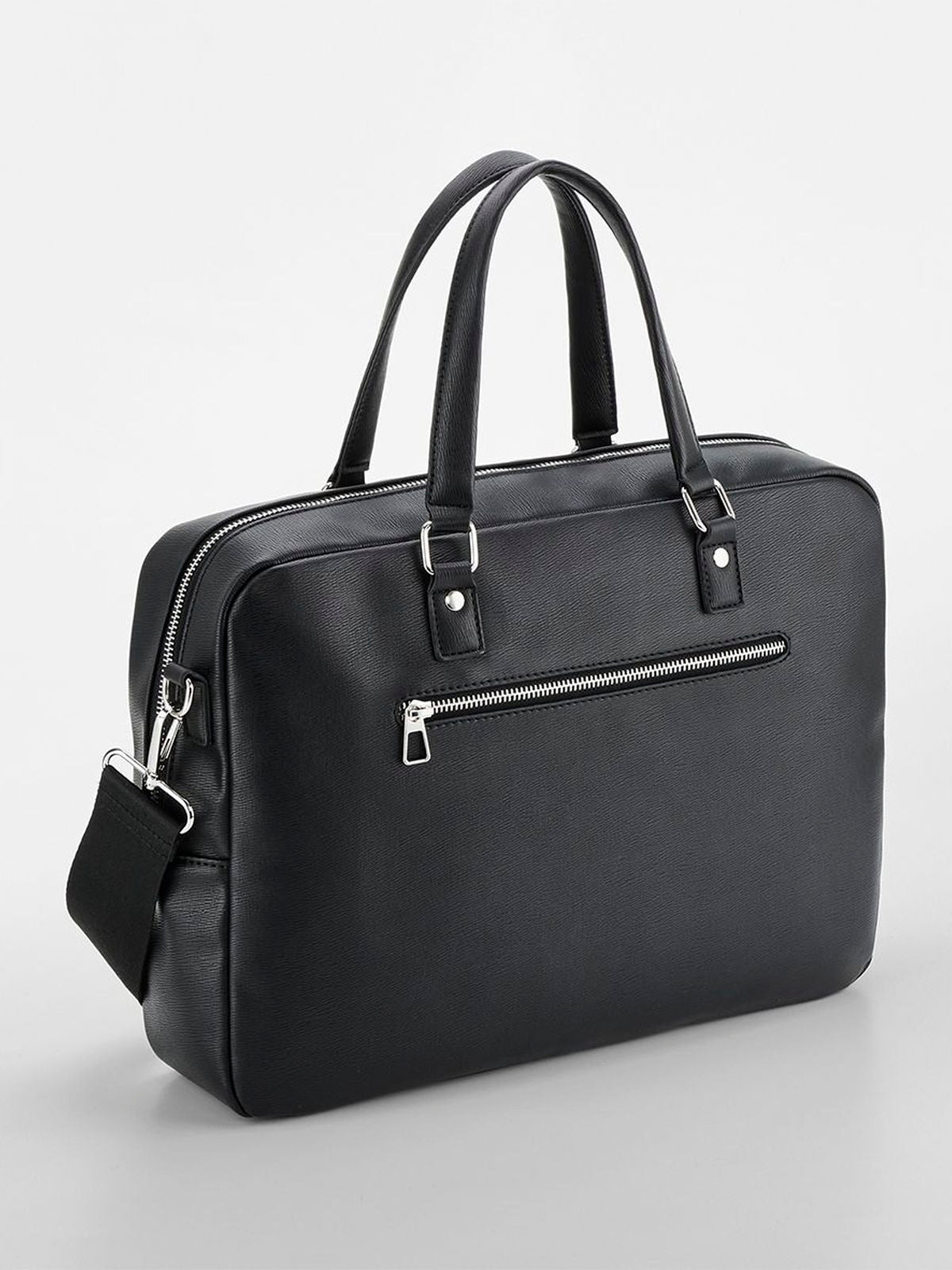Tailored Luxe Briefcase Herren Tasche / Rucksack – Quadra – Farbe Schwarz – individuell veredelbar
