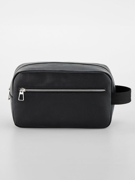 Tailored Luxe Wash Bag Herren Tasche / Rucksack – Quadra – Farbe Schwarz – individuell veredelbar