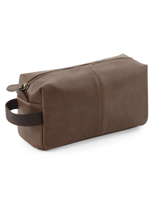 NuHide™Washbag Herren Tasche / Rucksack – Quadra – Farbe tan – individuell veredelbar