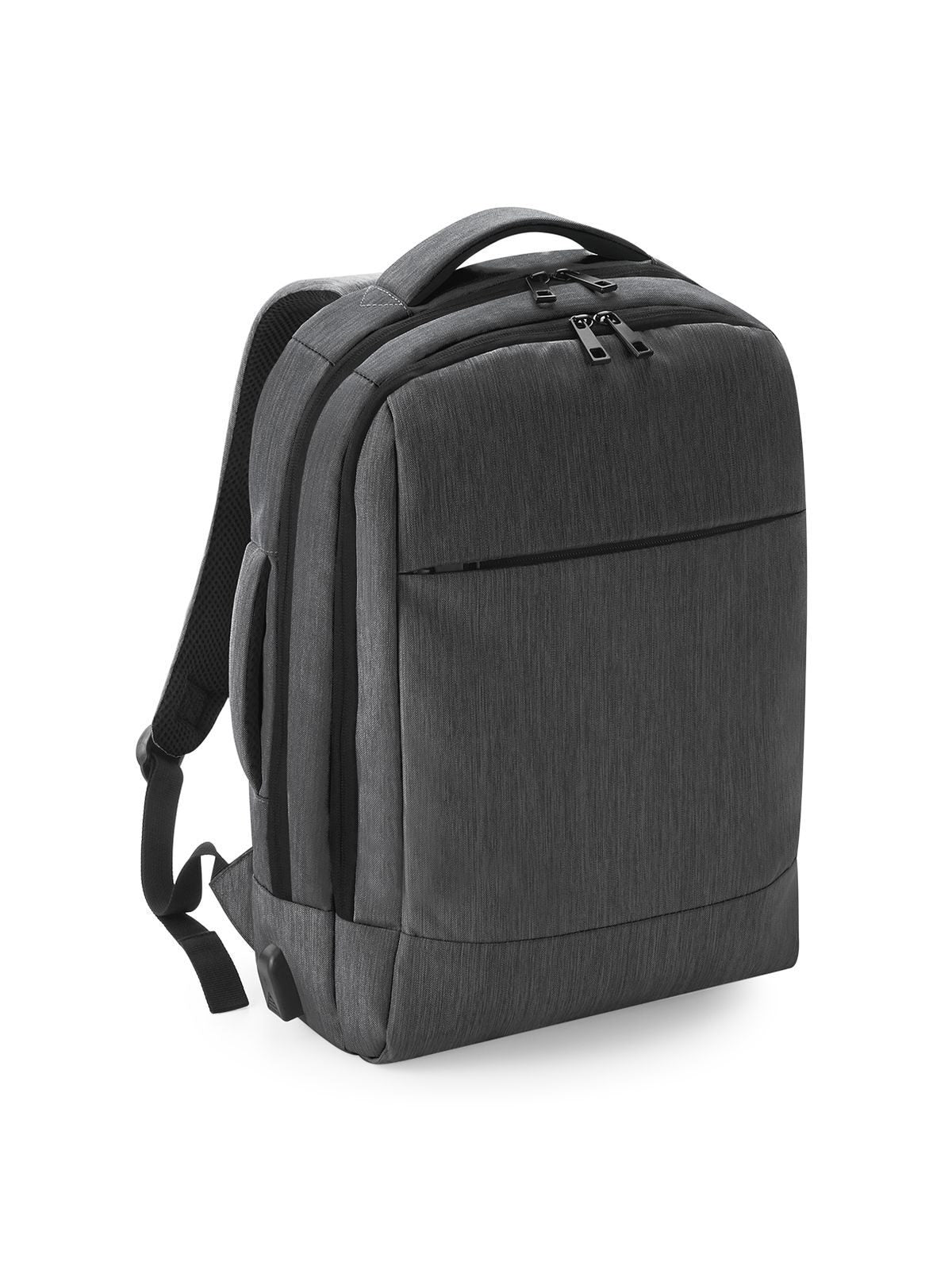 Q-Tech Charge Convertible Backpack Herren Tasche / Rucksack – Quadra – Farbe Granite – individuell veredelbar