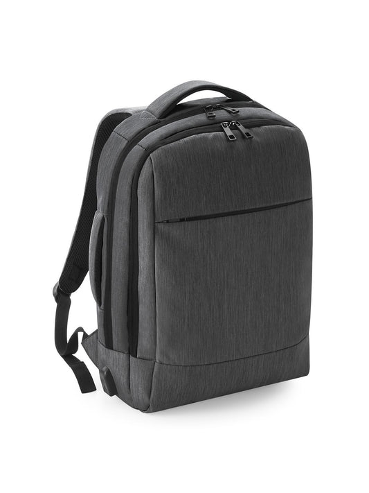 Q-Tech Charge Convertible Backpack Herren Tasche / Rucksack – Quadra – Farbe Granite – individuell veredelbar