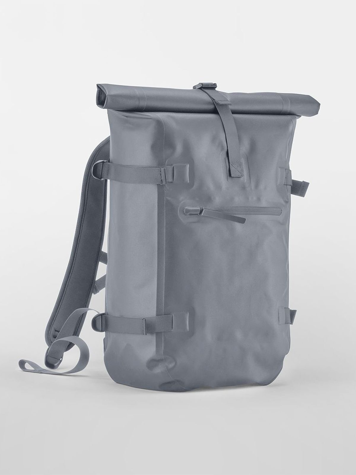 Waterproof Roll-Top Herren Tasche / Rucksack – Quadra – Farbe blue grey – individuell veredelbar