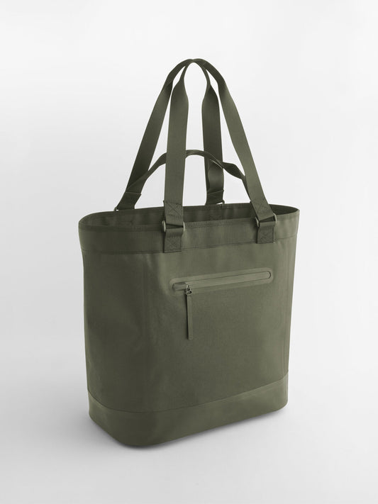 Waterproof 35 Litre Tote Bag Herren Tasche / Rucksack – Quadra – Farbe olive green – individuell veredelbar