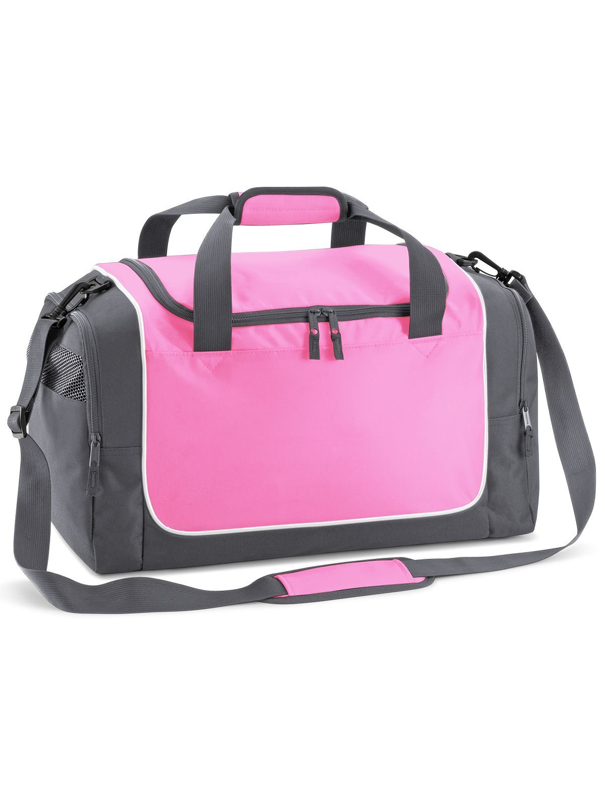 Borsa sportiva compatta Herren Tasche / Rucksack – Quadra – Farbe classic pink/grey/white – individuell veredelbar