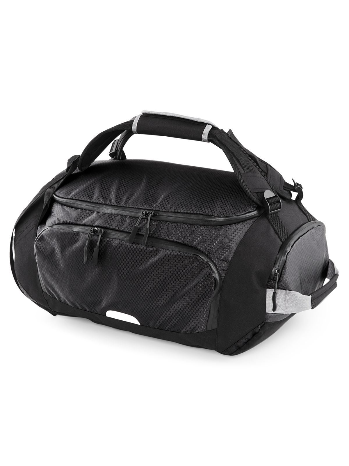 SLX 30 Litre Stowaway Carry-On Herren Tasche / Rucksack – Quadra – Farbe Schwarz – individuell veredelbar