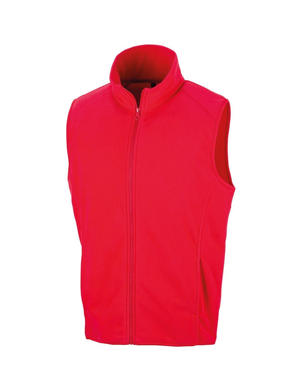 Micro Fleece Gilet Unisex – Result – Farbe Rot – individuell veredelbar