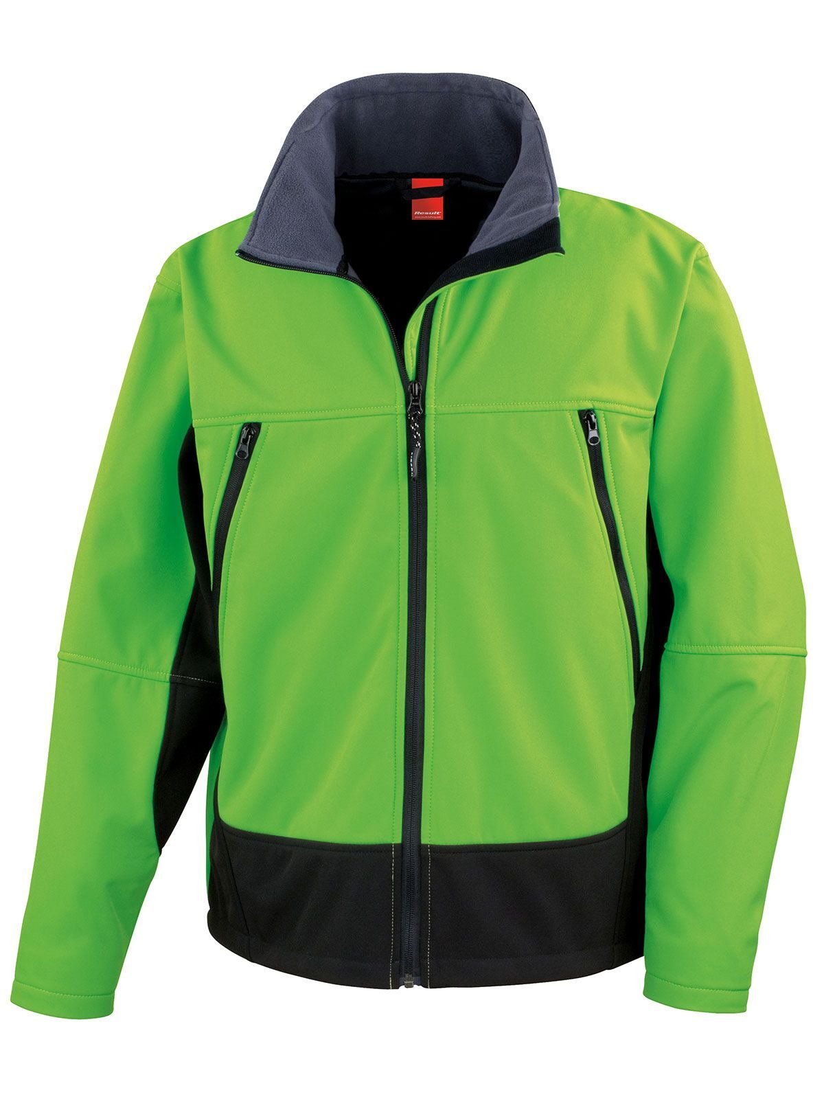 Activity Softshell Jacket Herren – Result – Farbe vivid green/black – individuell veredelbar
