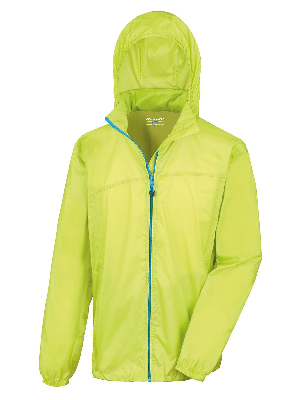 HDi Quest Lightweight Stowable Jacket – Result – Farbe lime/royal – individuell veredelbar