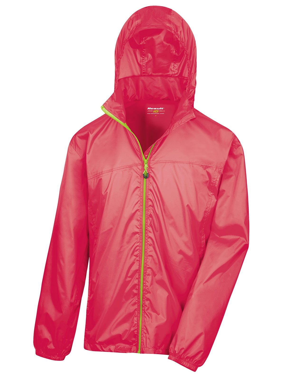 HDi Quest Lightweight Stowable Jacket – Result – Farbe raspberry-lime – individuell veredelbar