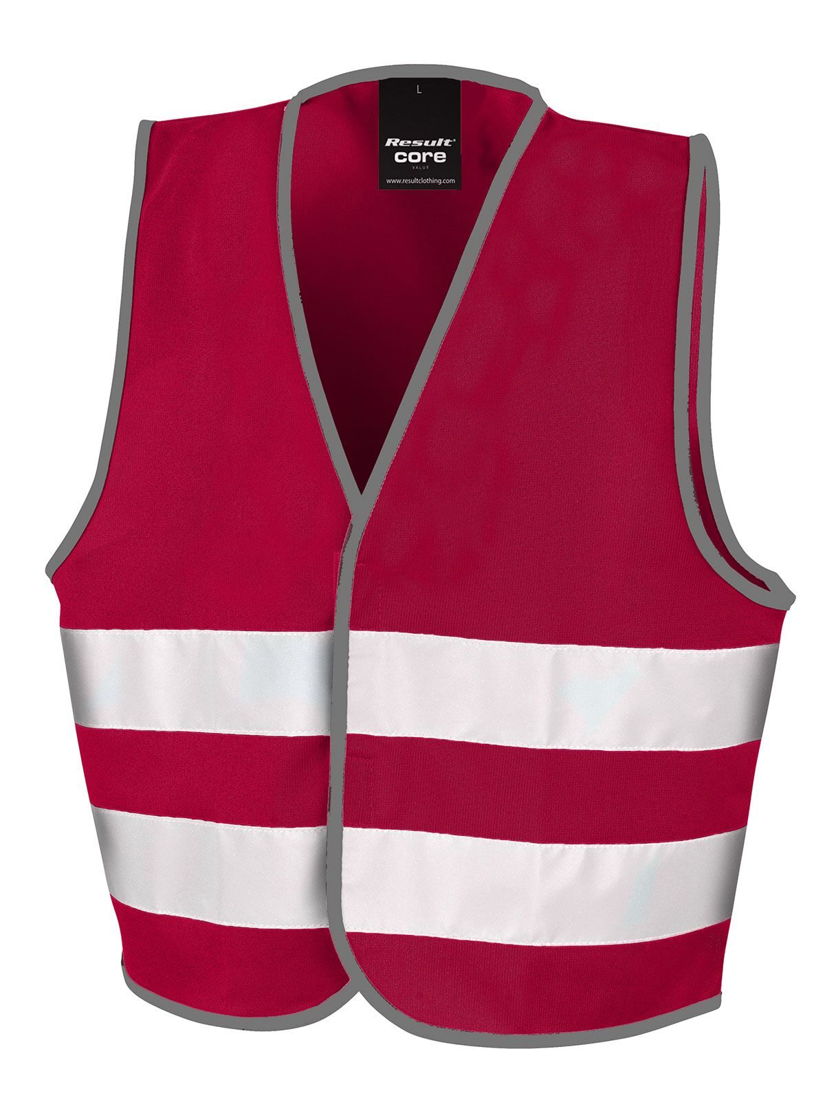 Junior Enhanced Visibility Vest Kinder Jacke – Result – Farbe Burgundy – individuell veredelbar