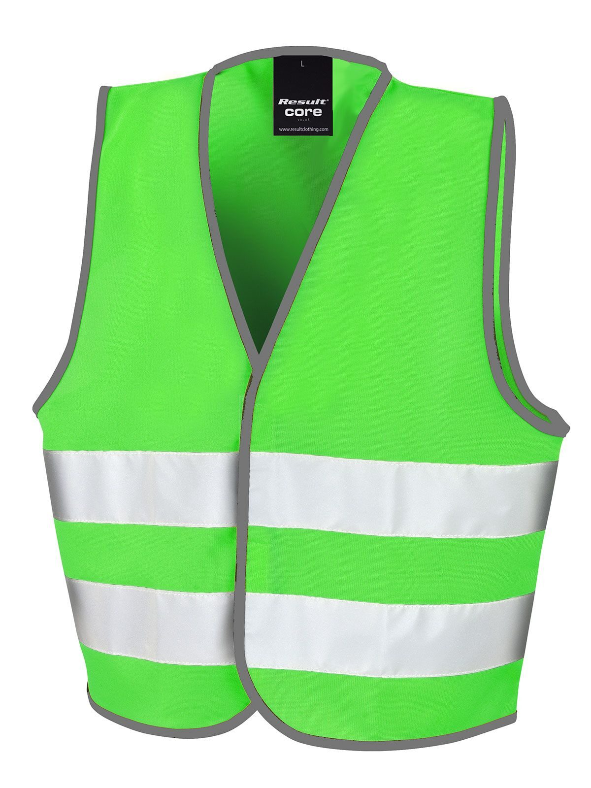 Junior Enhanced Visibility Vest Kinder Jacke – Result – Farbe Lime – individuell veredelbar