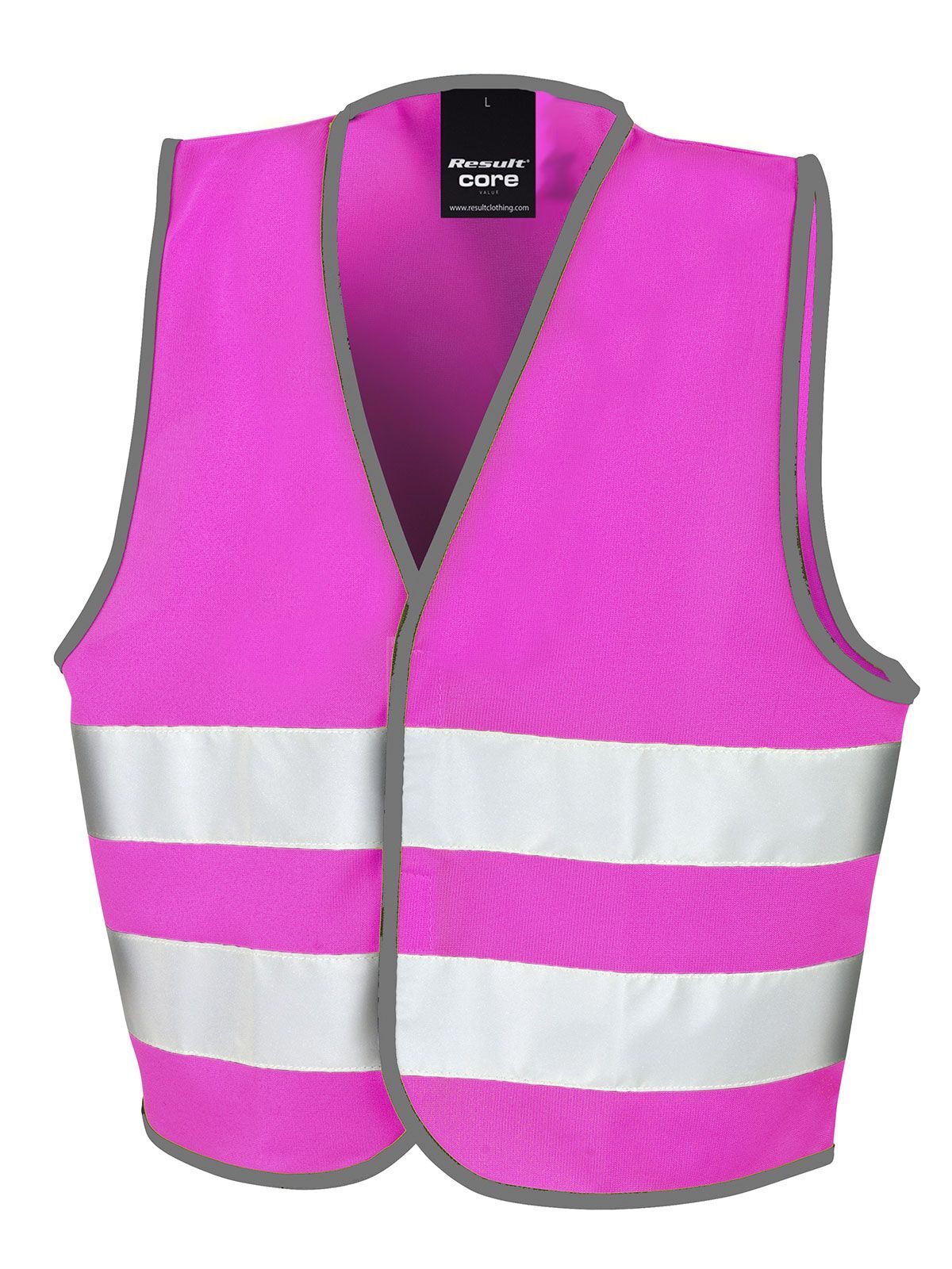 Junior Enhanced Visibility Vest Kinder Jacke – Result – Farbe Pink – individuell veredelbar