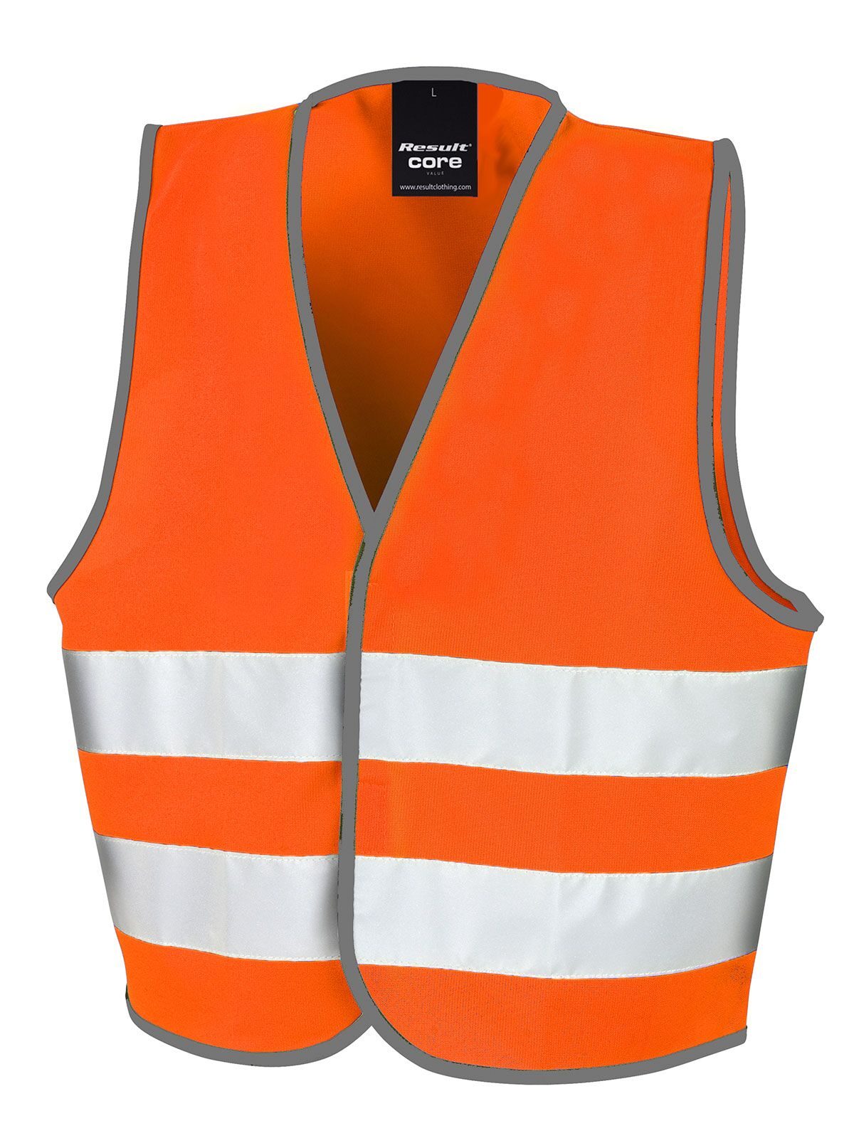 Kinder Warnweste / Sicherheitsweste – Result – Farbe Fluo Orange – individuell veredelbar