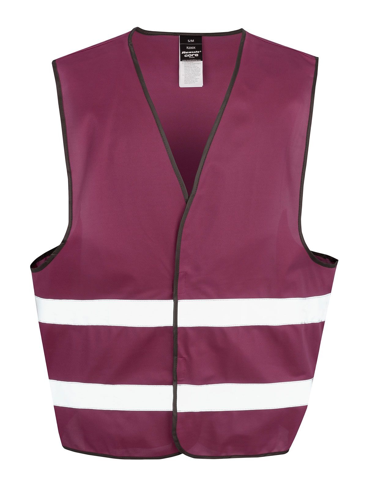 Core Enhance Visibility Vest Jacke – Result – Farbe Burgundy – individuell veredelbar