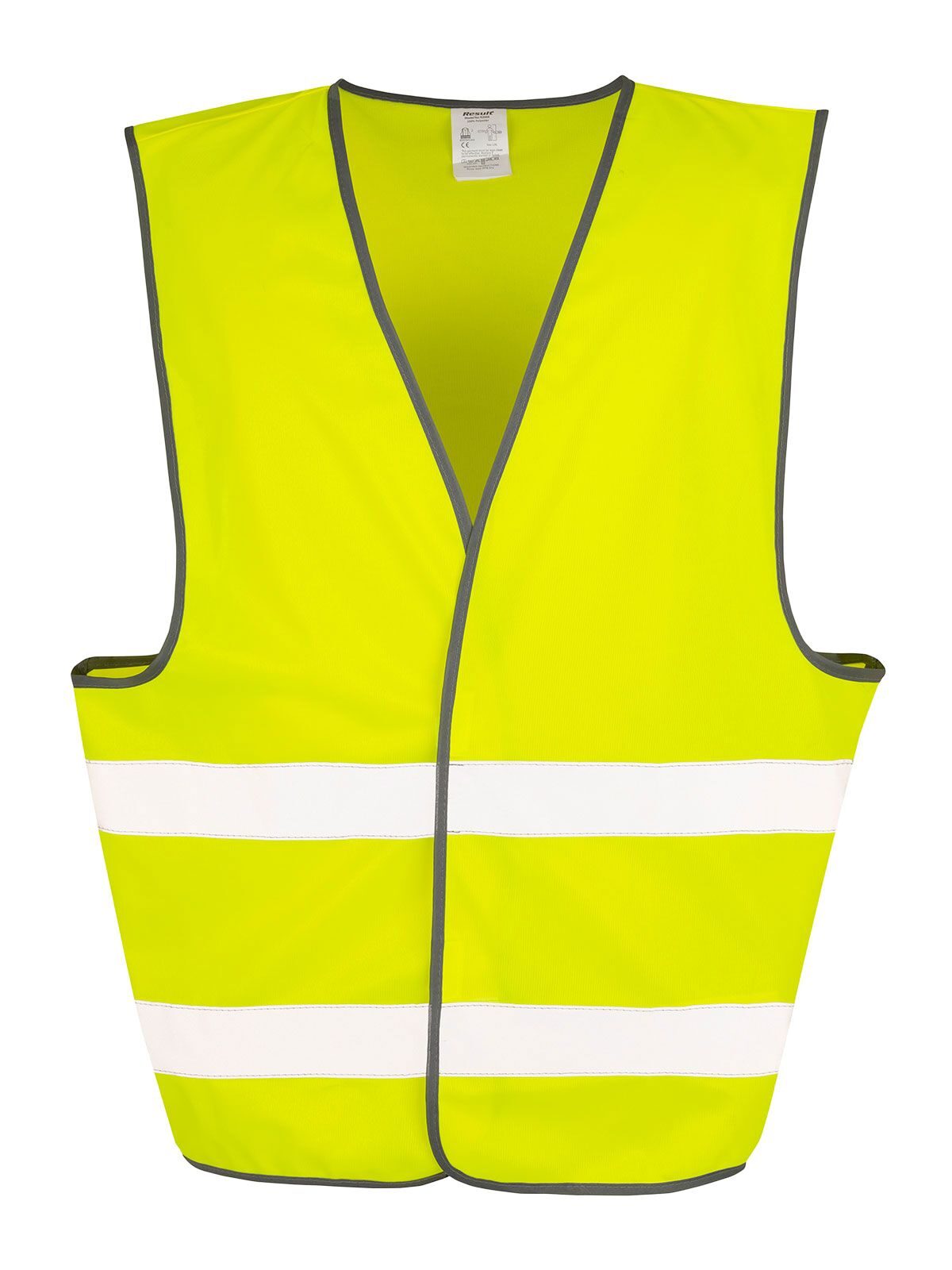 Gilet alta visibilità Unisex Jacke – Result – Farbe fluorescent yellow – individuell veredelbar