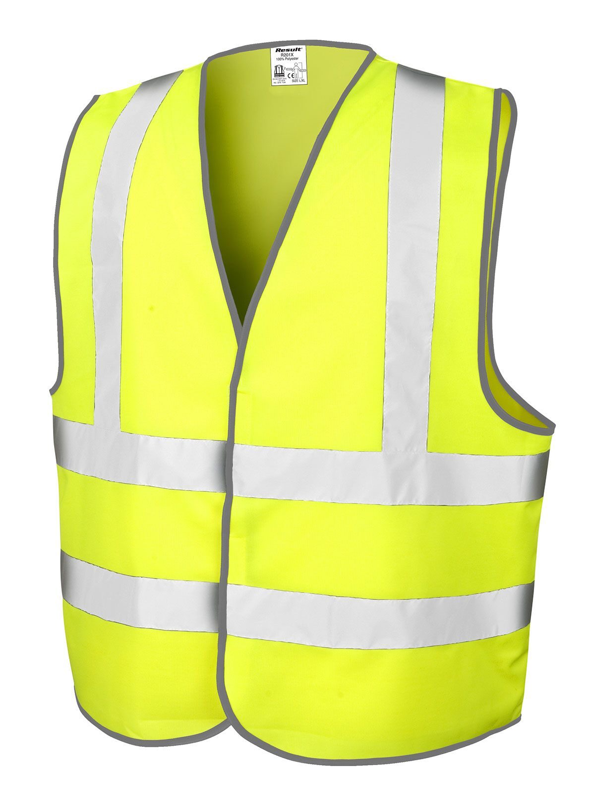 Safety High Viz Vest Herren Jacke – Result – Farbe fluorescent yellow – individuell veredelbar