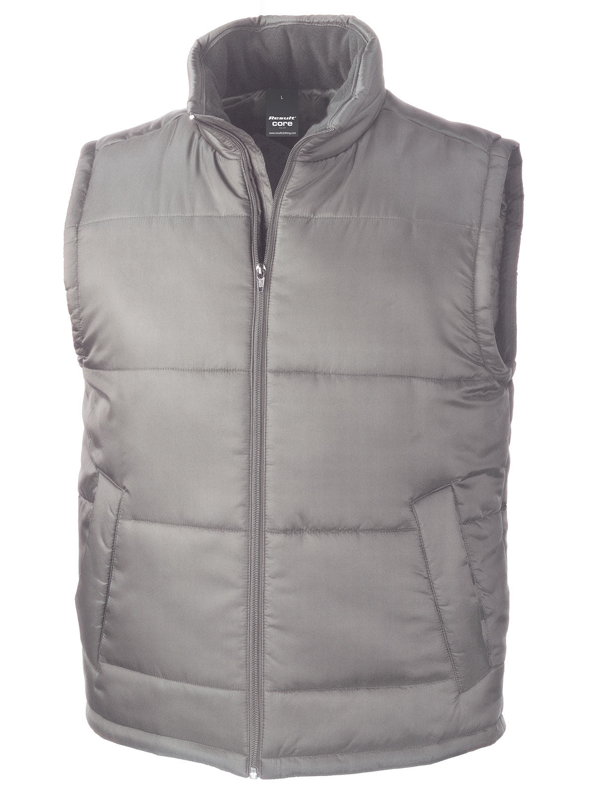 Bodywarmer Jacke – Result – Farbe Grau – individuell veredelbar