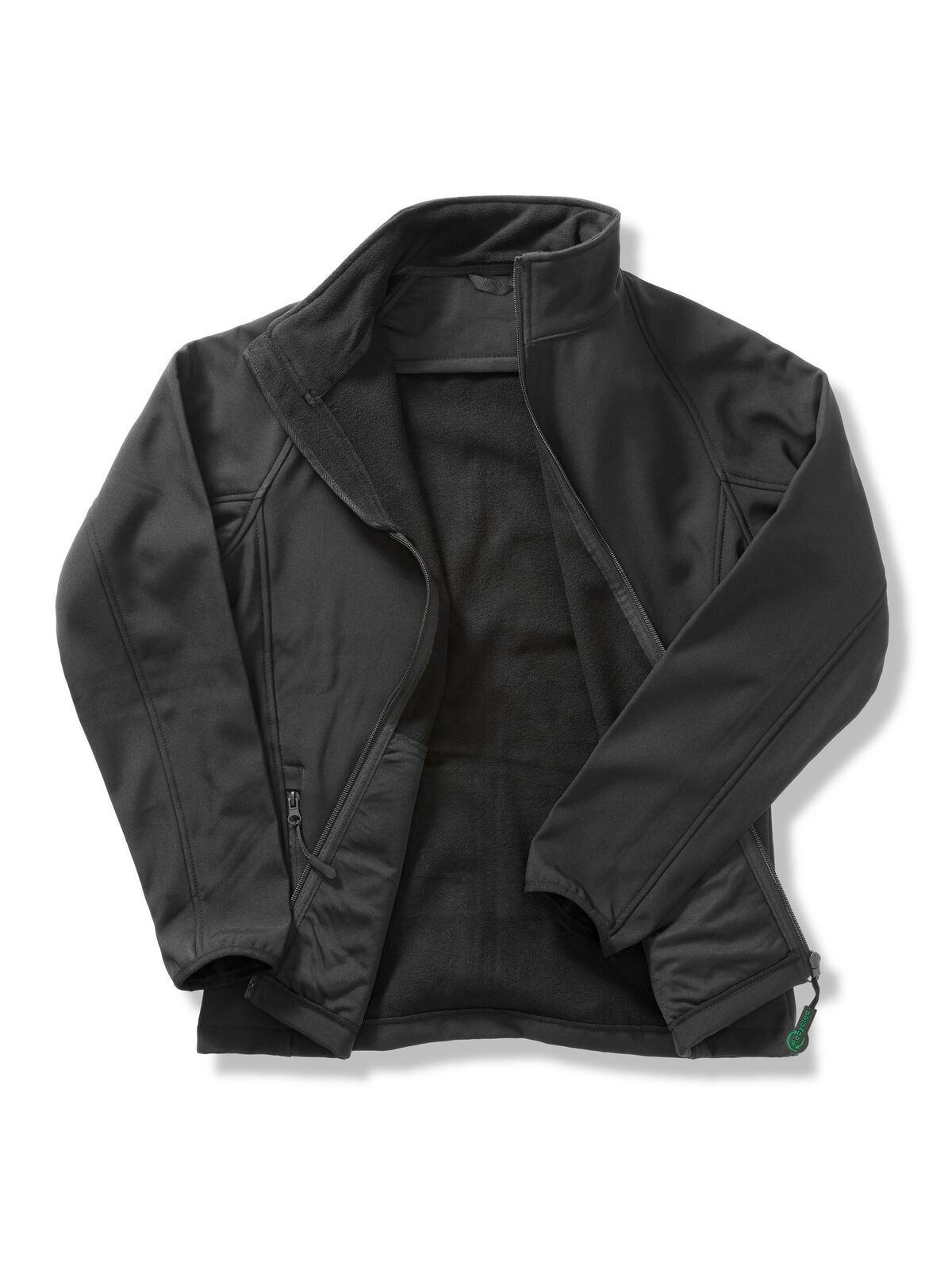 Printable Softshell Damen – Result – Farbe black/black – individuell veredelbar