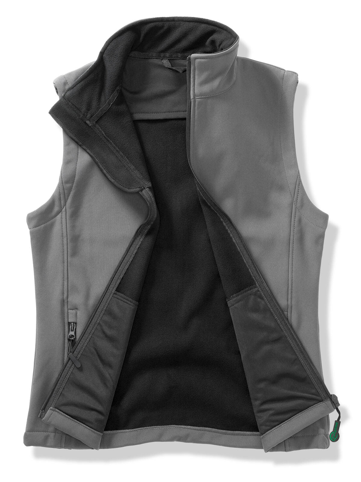 Printable Softshell Bodywarmer Damen – Result – Farbe charcoal/black – individuell veredelbar