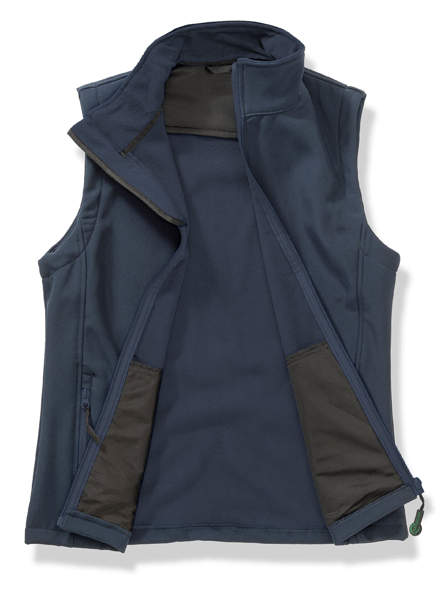 Printable Softshell Bodywarmer Damen – Result – Farbe navy/navy – individuell veredelbar