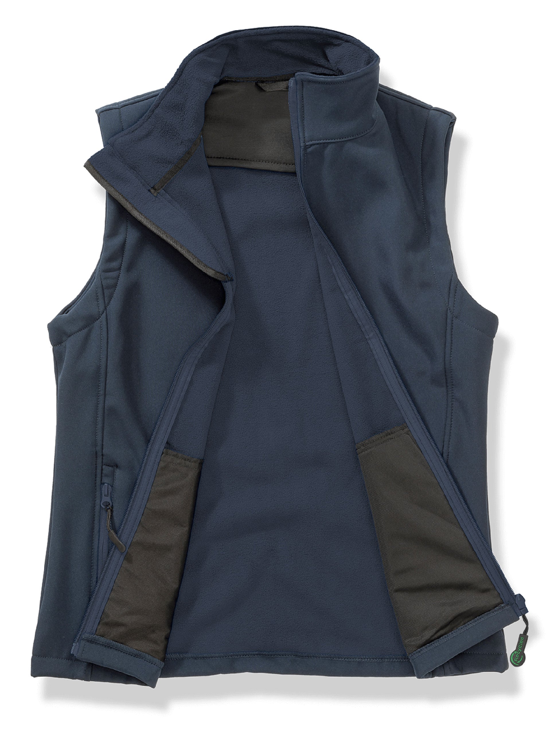 Printable Softshell Bodywarmer Damen – Result – Farbe navy/navy – individuell veredelbar