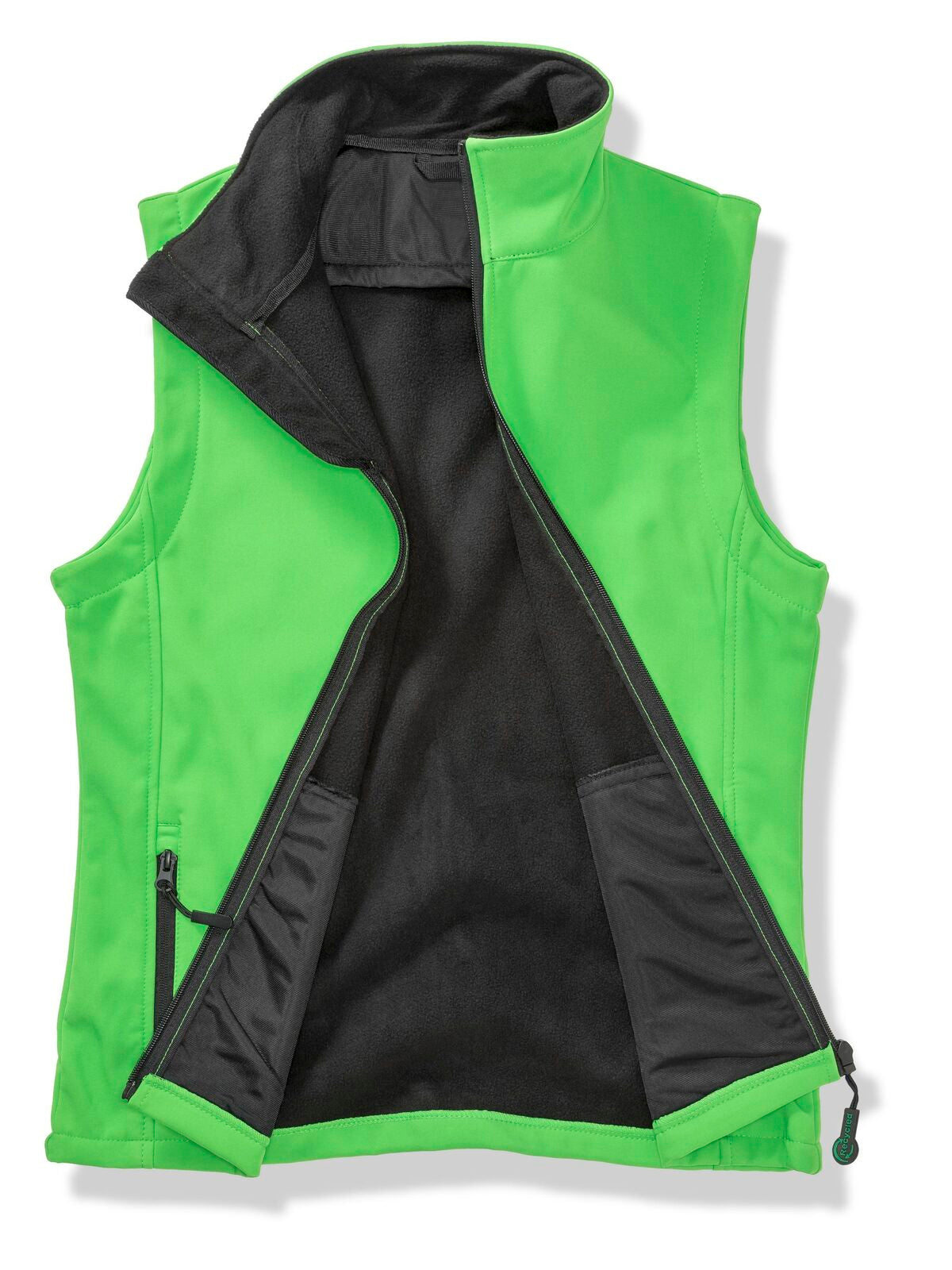 Softshell bodywarmer stampabile Herren – Result – Farbe vivid green/black – individuell veredelbar