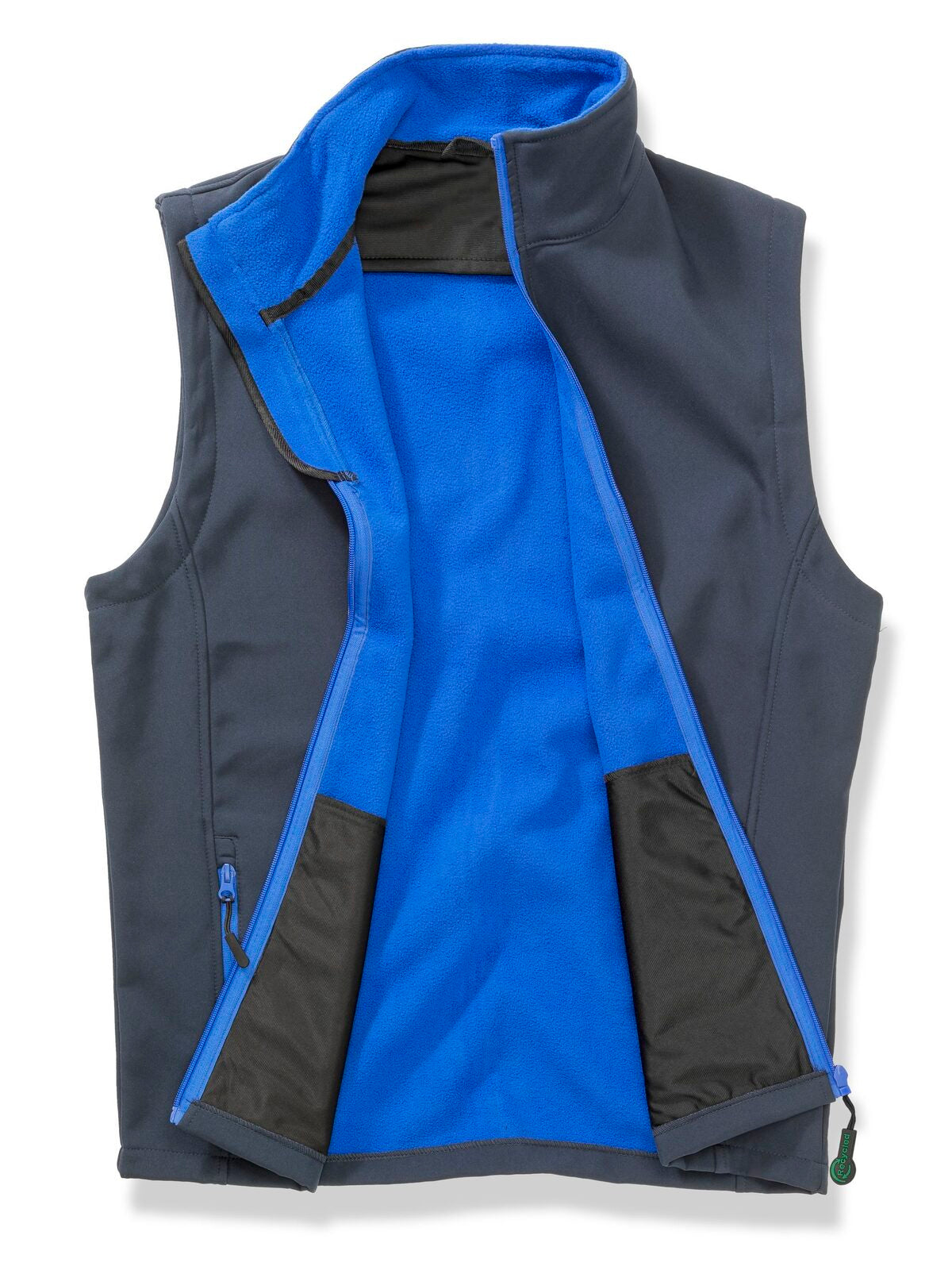 Softshell bodywarmer stampabile Herren – Result – Farbe navy/royal – individuell veredelbar