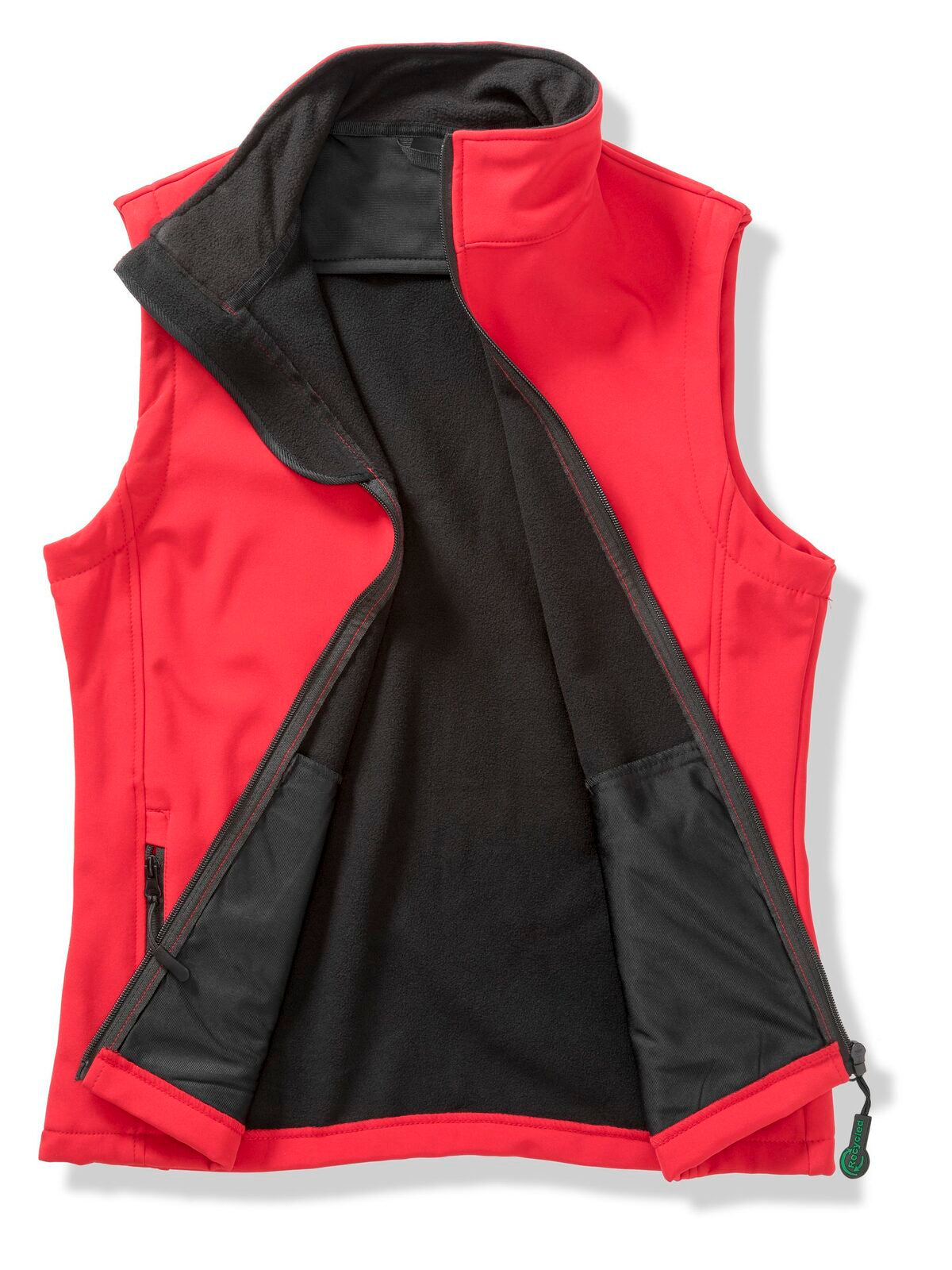 Softshell bodywarmer stampabile Herren – Result – Farbe red-black – individuell veredelbar