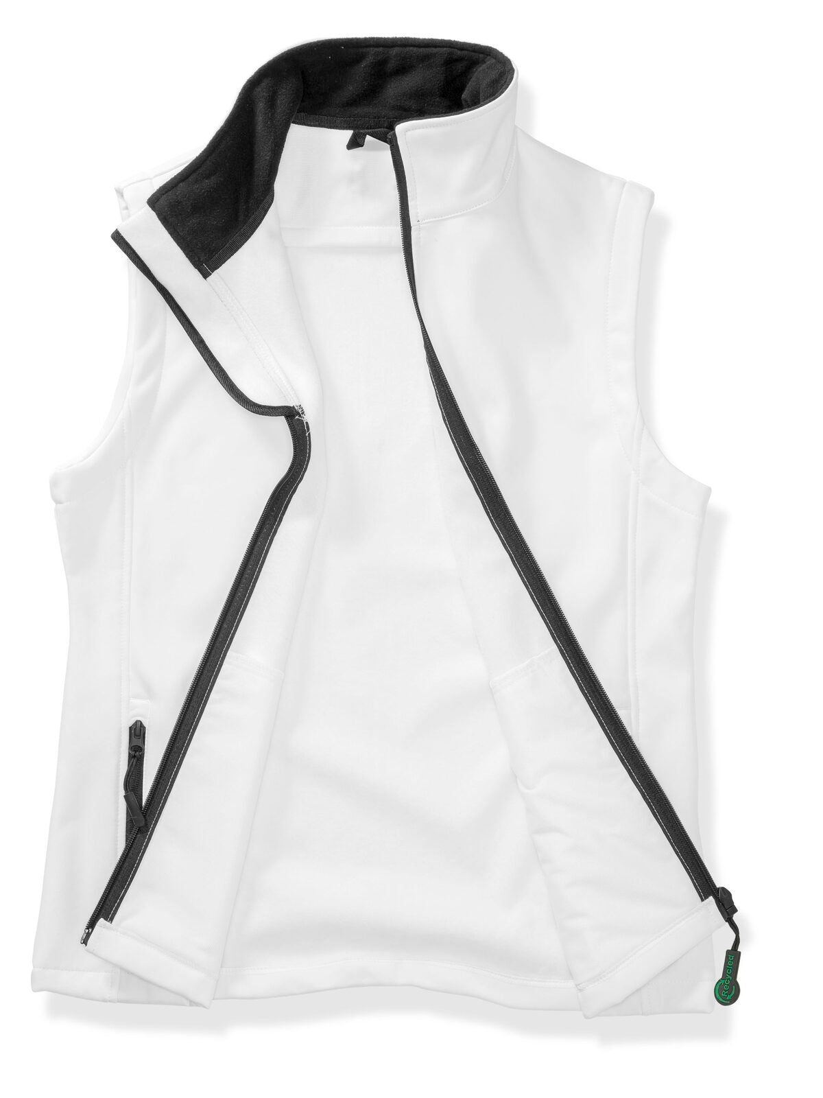 Softshell bodywarmer stampabile Herren – Result – Farbe white-black – individuell veredelbar