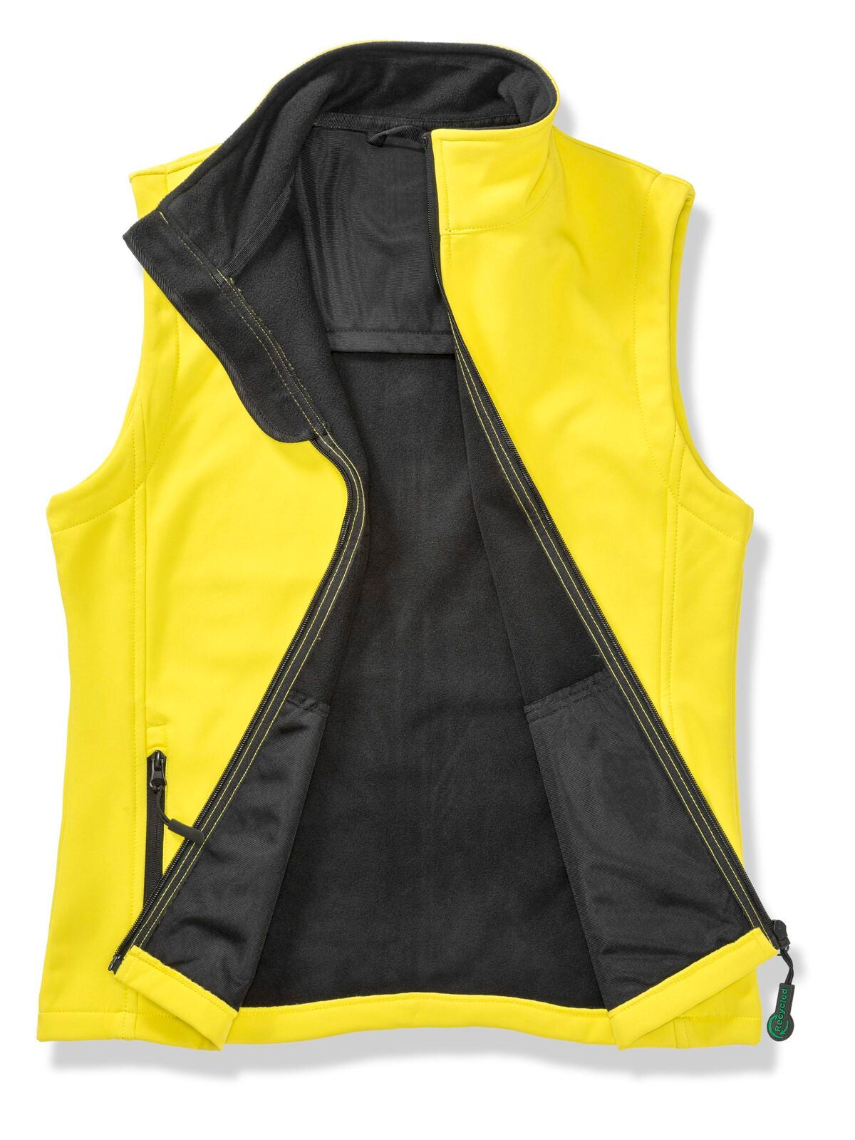 Softshell bodywarmer stampabile Herren – Result – Farbe yellow-black – individuell veredelbar