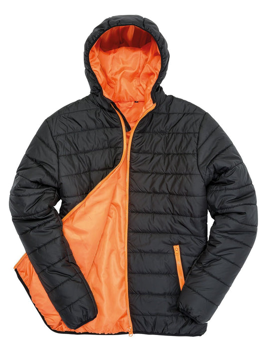 Soft Padded Jacket – Result – Farbe black/orange – individuell veredelbar
