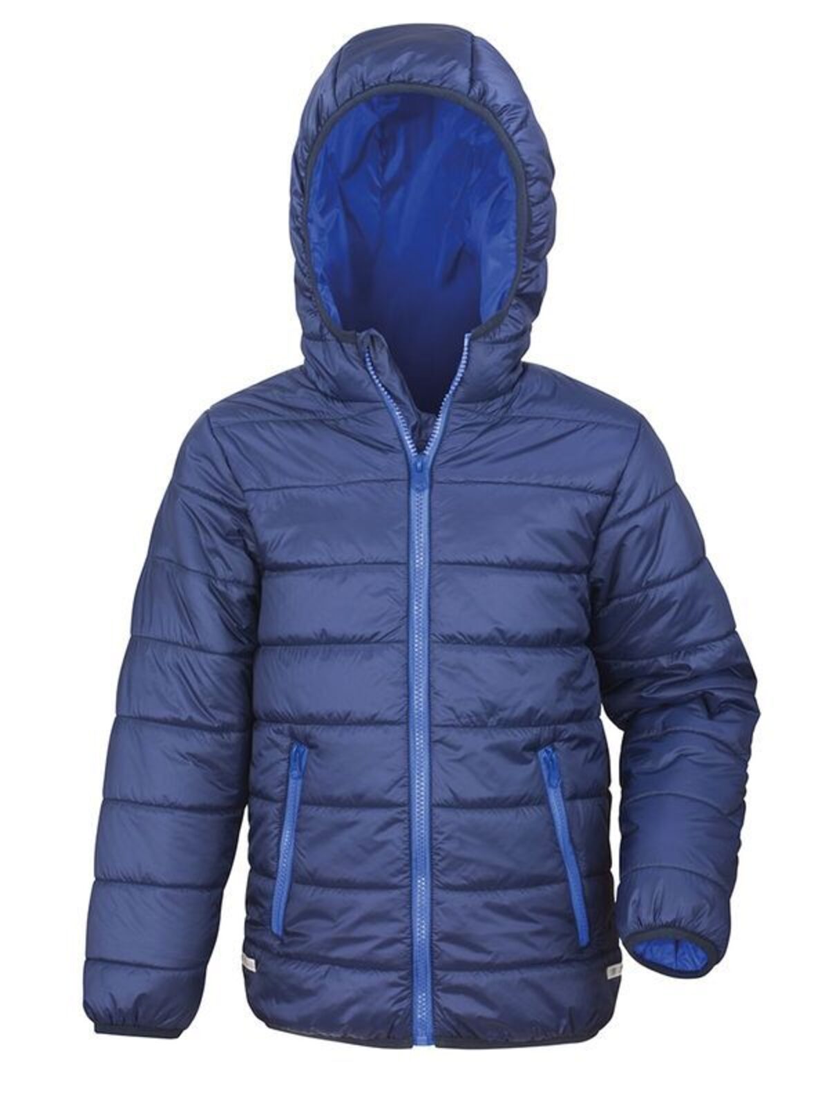 Youth Padded Jacket Kinder – Result – Farbe navy/royal – individuell veredelbar
