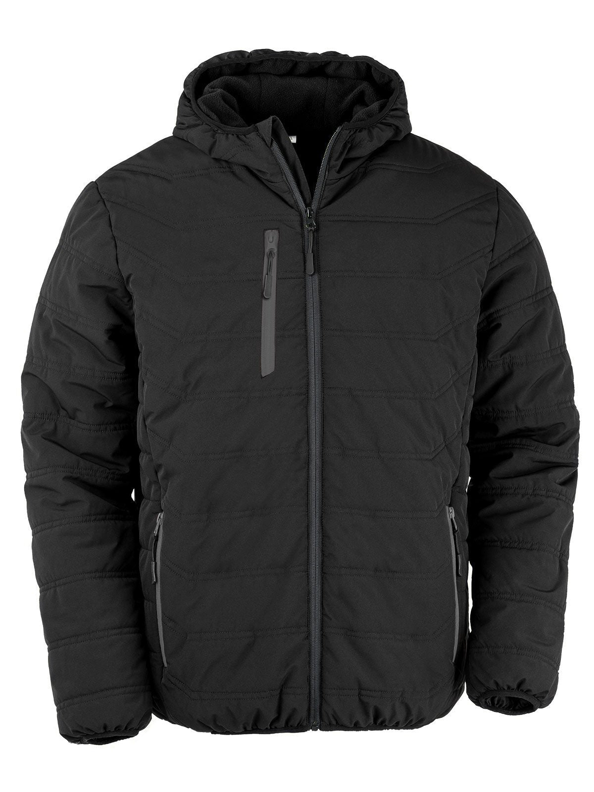 Black Compass Padded Winter Jacket Herren – Result – Farbe black/black – individuell veredelbar
