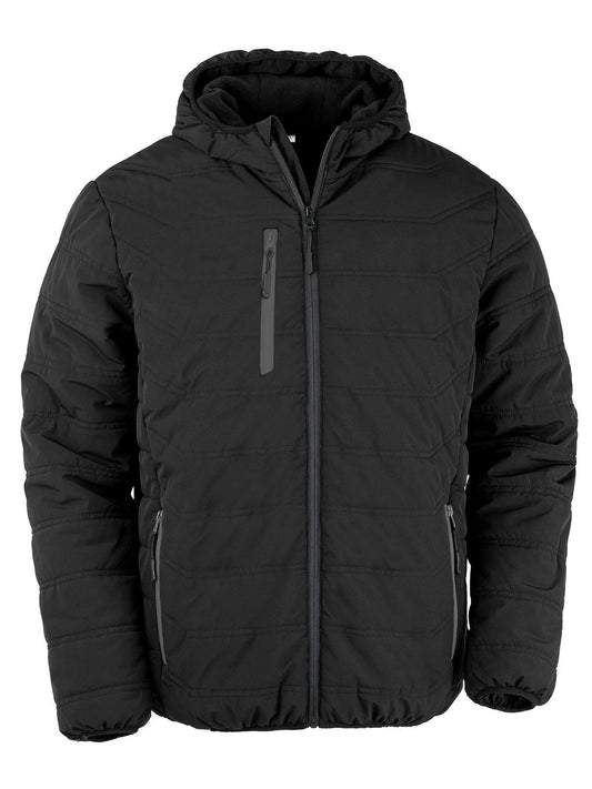 Black Compass Padded Winter Jacket Herren – Result – Farbe black/black – individuell veredelbar