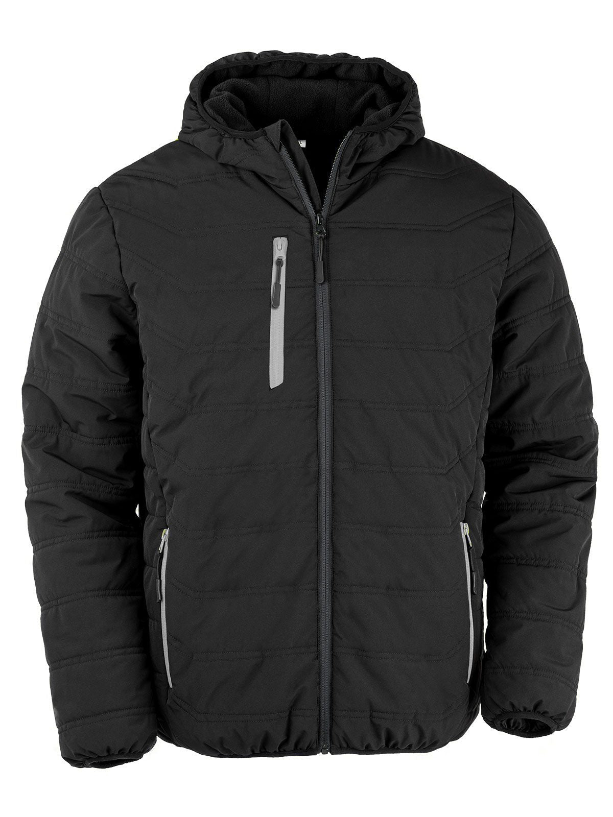 Black Compass Padded Winter Jacket Herren – Result – Farbe black/grey – individuell veredelbar