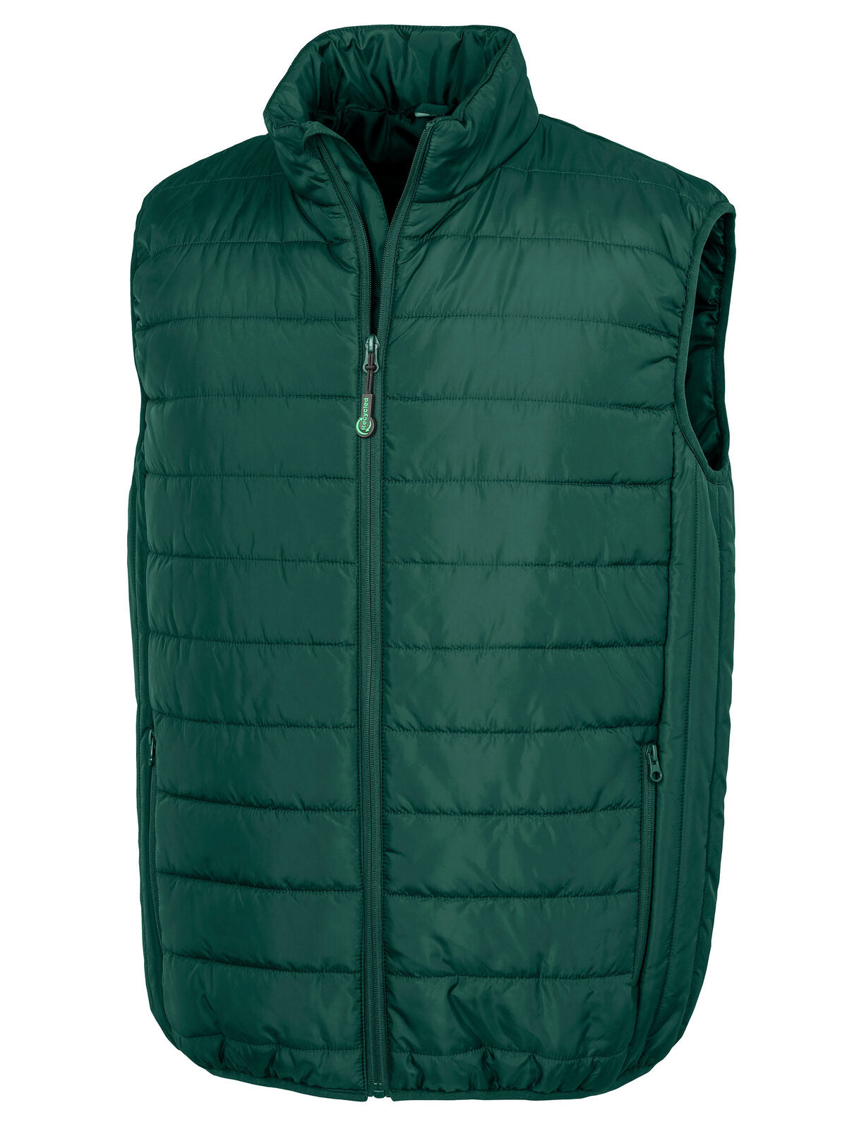 Recycled Promo Padded Bodywarmer Herren Jacke – Result – Farbe bottle green – individuell veredelbar