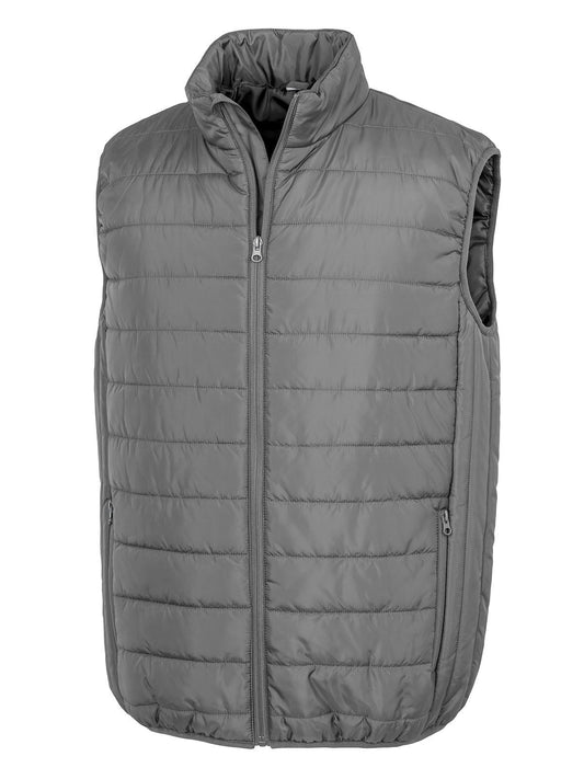 Recycled Promo Padded Bodywarmer Herren Jacke – Result – Farbe Grau – individuell veredelbar