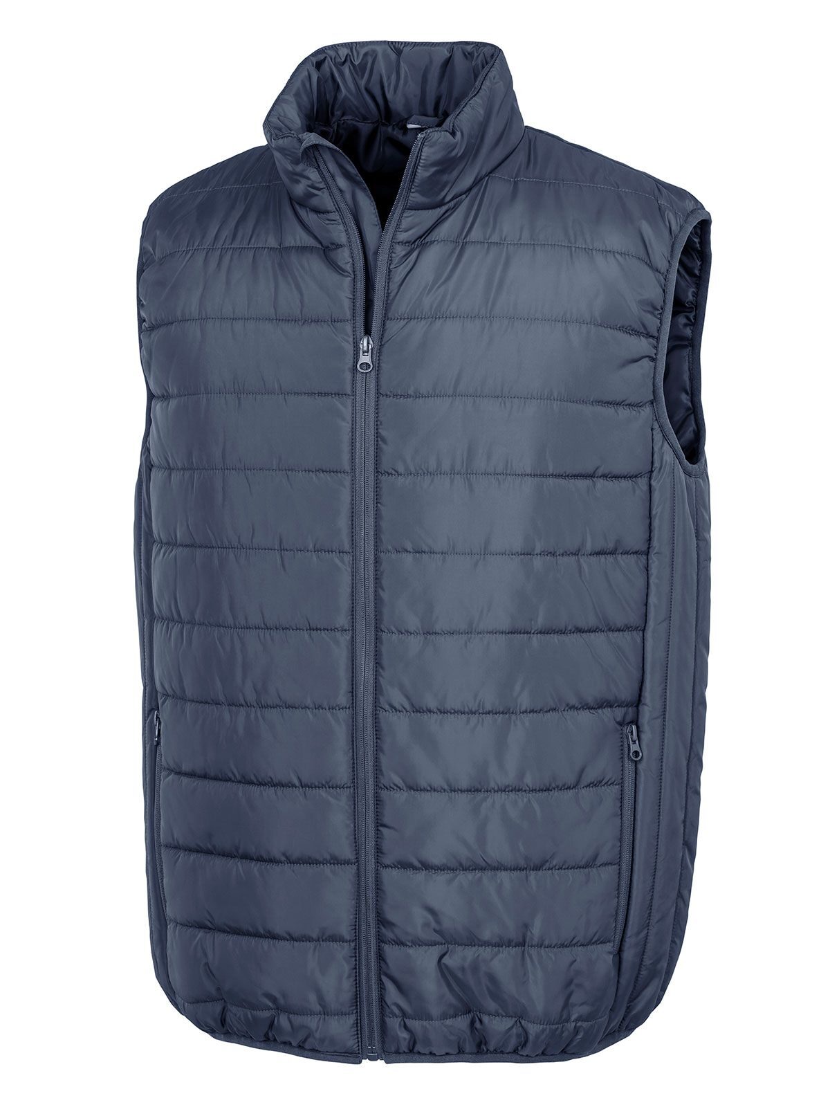 Recycled Promo Padded Bodywarmer Herren Jacke – Result – Farbe Navy – individuell veredelbar